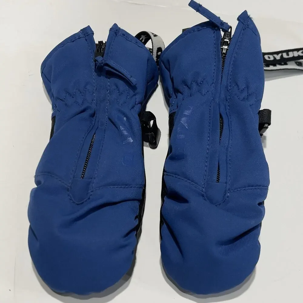 Oyuki Harumaki Kids Mittens Size 0 Royal Blue Ski Snowboard Mitts Hitaloft